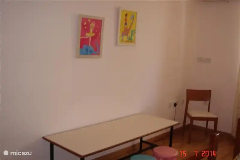 Preschoolers can enjoy crafting, drawing or playing games at this table that our children used to play at!