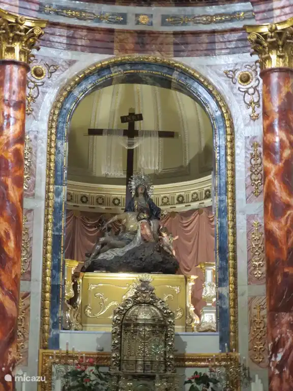 inside cathedral in Murcia