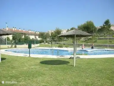 pool complex with nice umbrellas