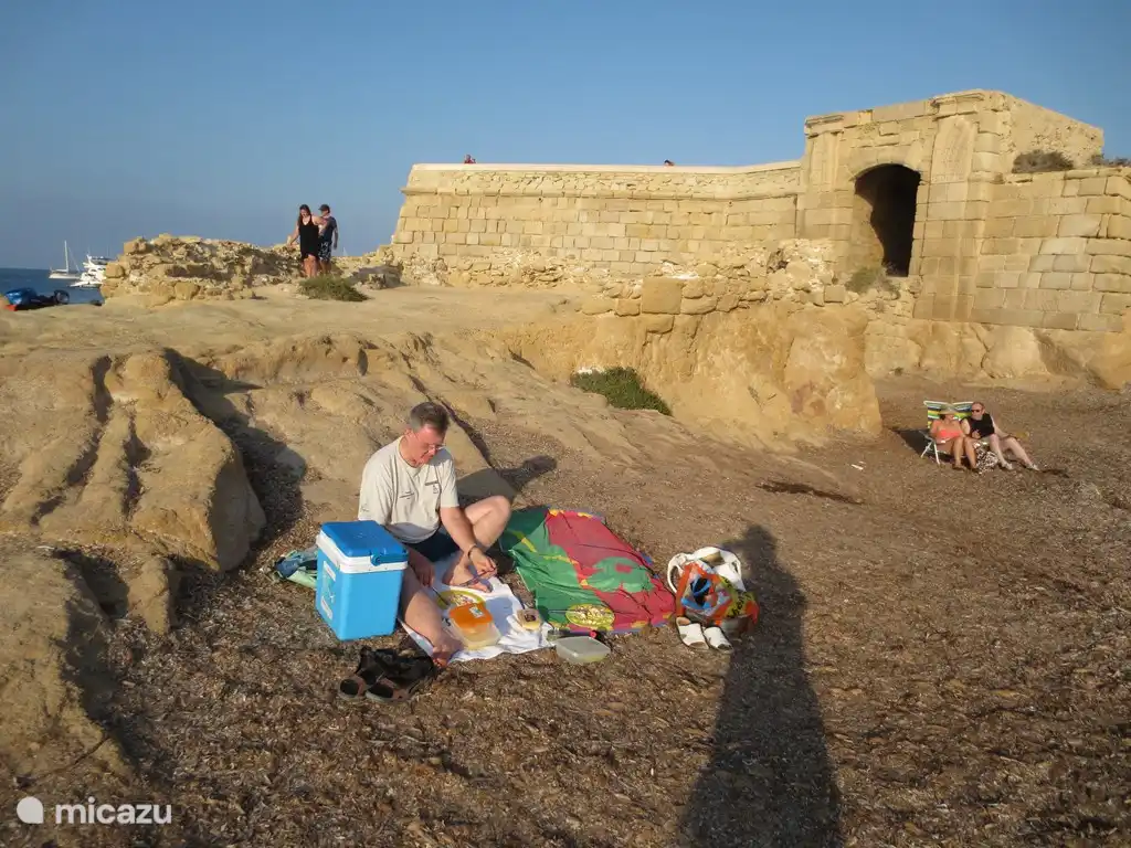 Picnic on the island of Tabarca