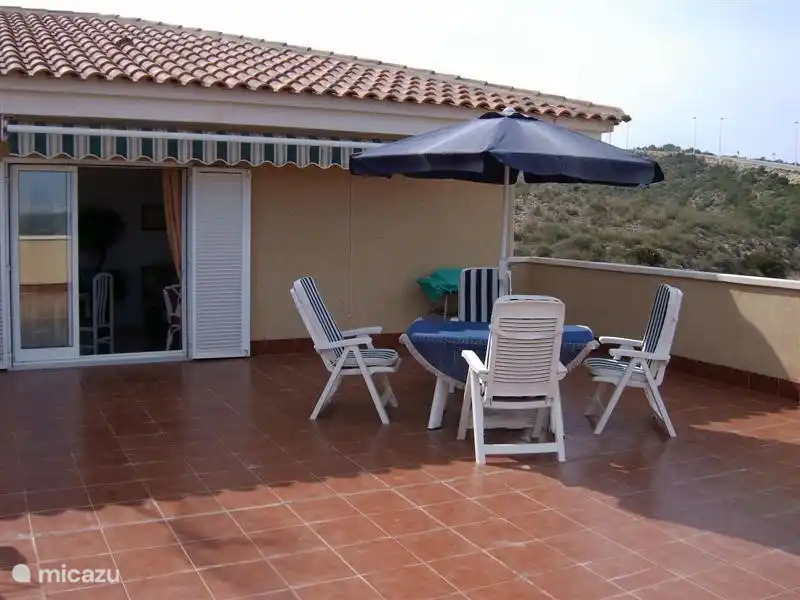 very large roof terrace with stunning views