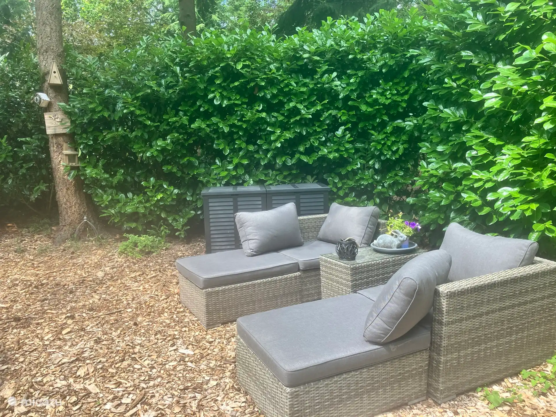 Lekker loungen in der zomer. 