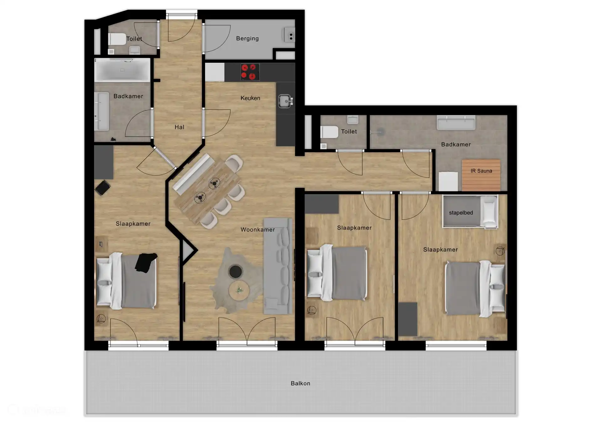 floor plan of the apartment