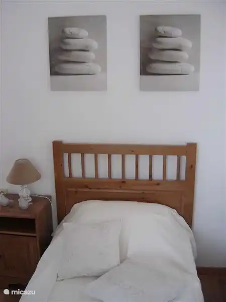 Bedroom 3, 1 bed with good mattress and bedside table lamp