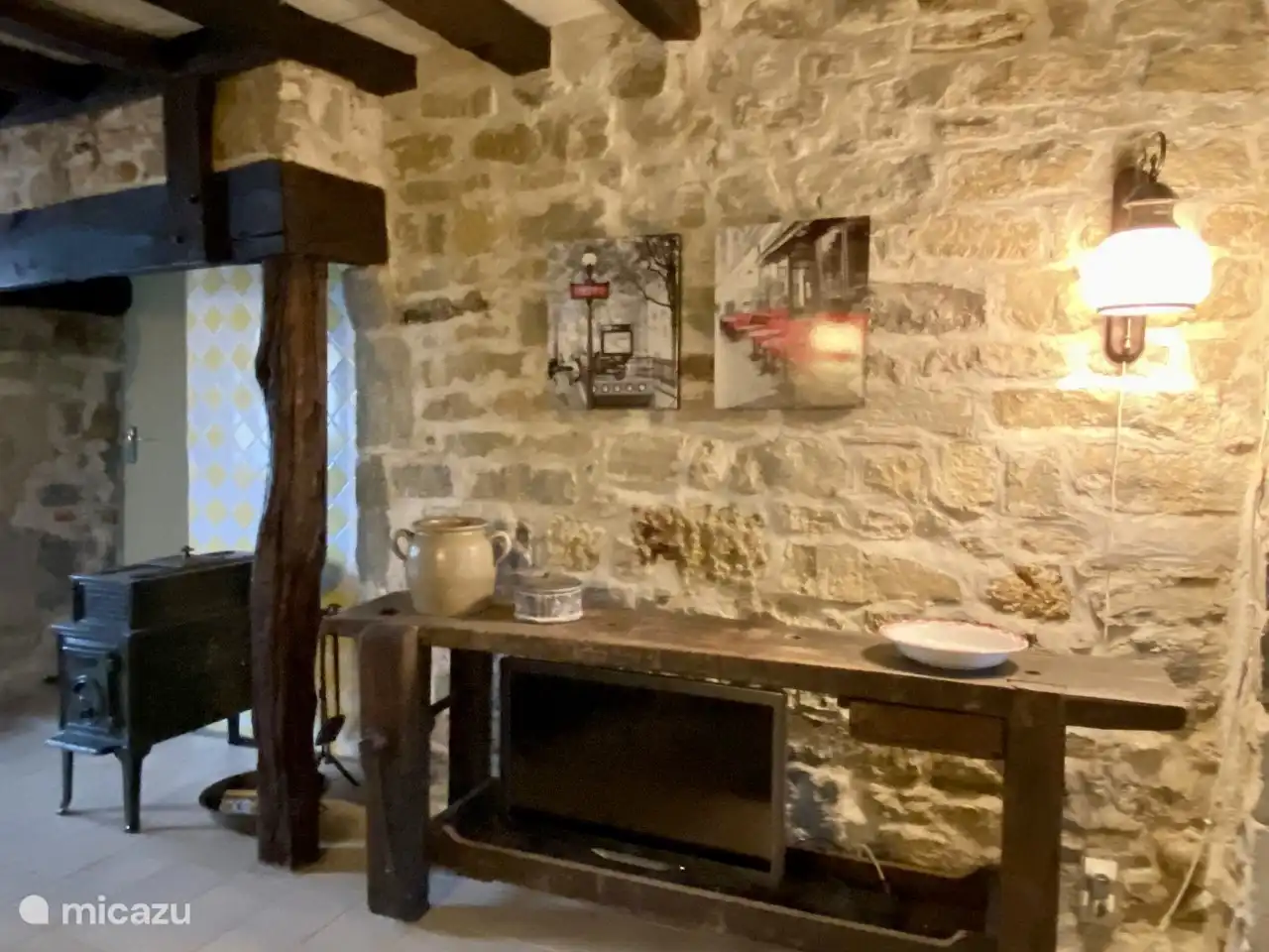 Living room Fenêtre with Jøtul wood stove