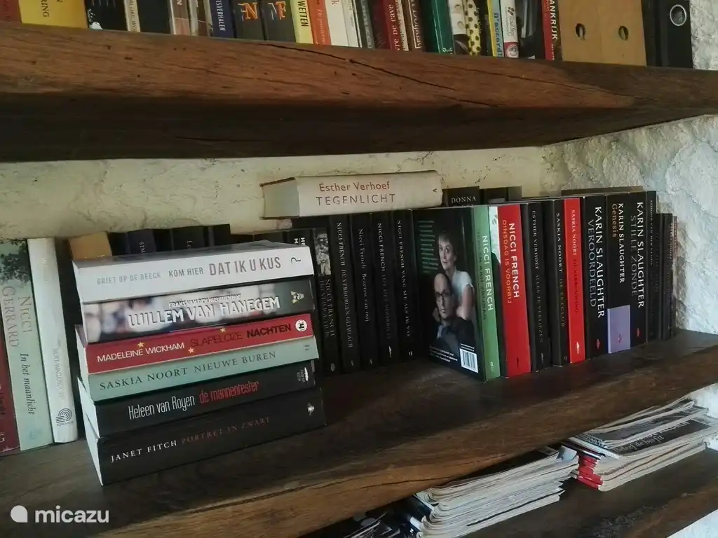 Great reading, plenty of books at home, including many literary thrillers.