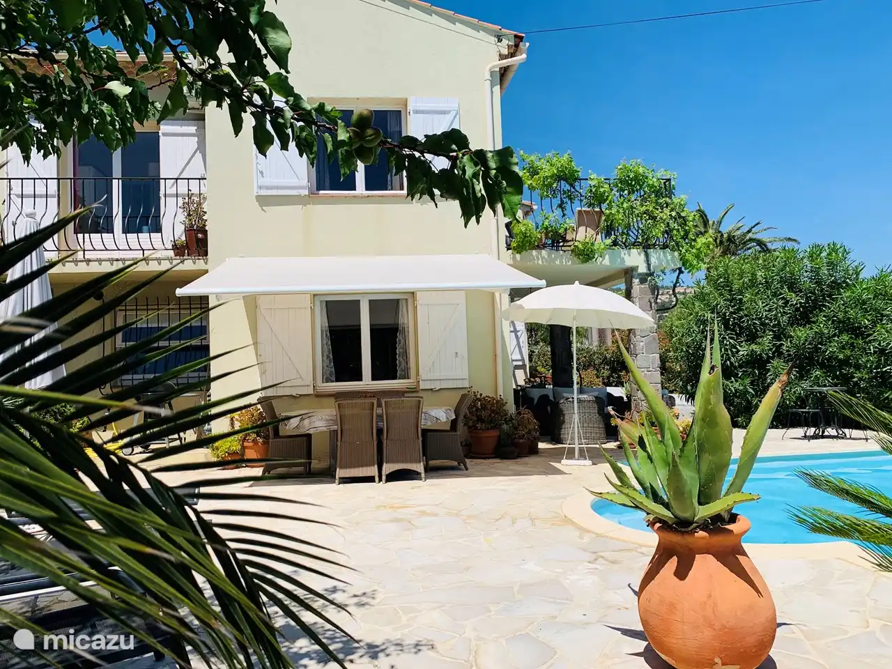 la vue depuis les transats