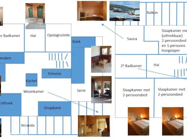 Chalet alpin | Autriche, Styrie, Stadl an der Mur - chalet Plan de la maison avec le rez-de-chaussée à gauche et le 1er étage à droite