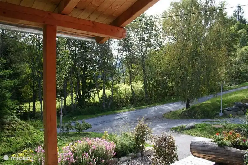 Vista desde la terraza en verano.