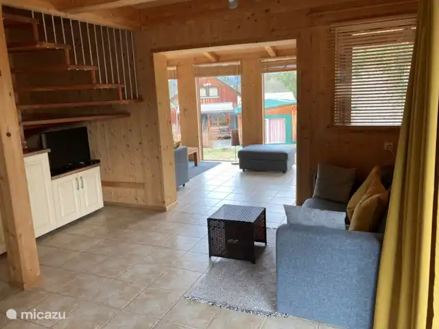 Chalet alpin | Autriche, Styrie, Stadl an der Mur - chalet Coin salon TV (à côté de la véranda avec canapé)