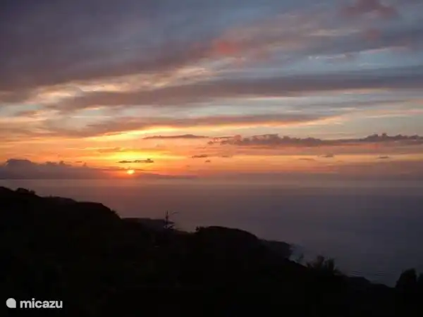 Sonnenuntergang von der Terrasse