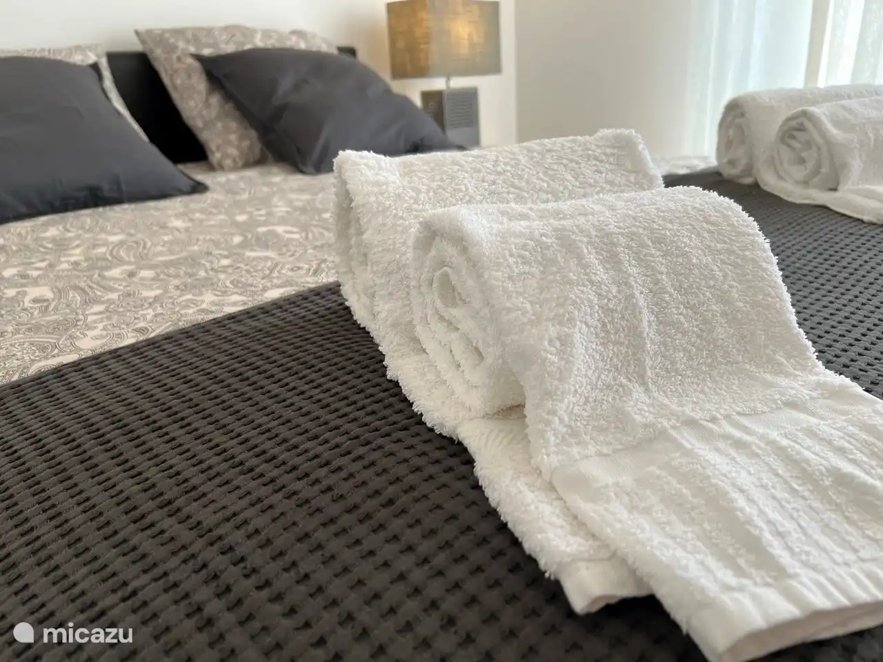 Van handdoeken en bedlinnen is voorzien