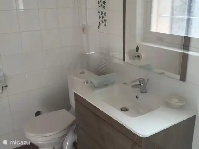 Va et Vient Soleil Sainte-Maxime | France, Côte d'Azur, Sainte-Maxime - villa Salle de bain 1er étage avec douche, lavabo et WC