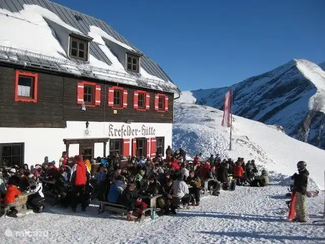 Va et Vient Zell am See/Kaprun en Austria, Salzburgo, Kaprun - chalet El Krefelder Hütte, un maravilloso lugar para almorzar en el Kitzsteinhorn