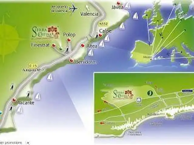 Casa Soleada | Espagne, Costa Blanca, Finestrat - maison de vacances Localisation de la maison sur la carte