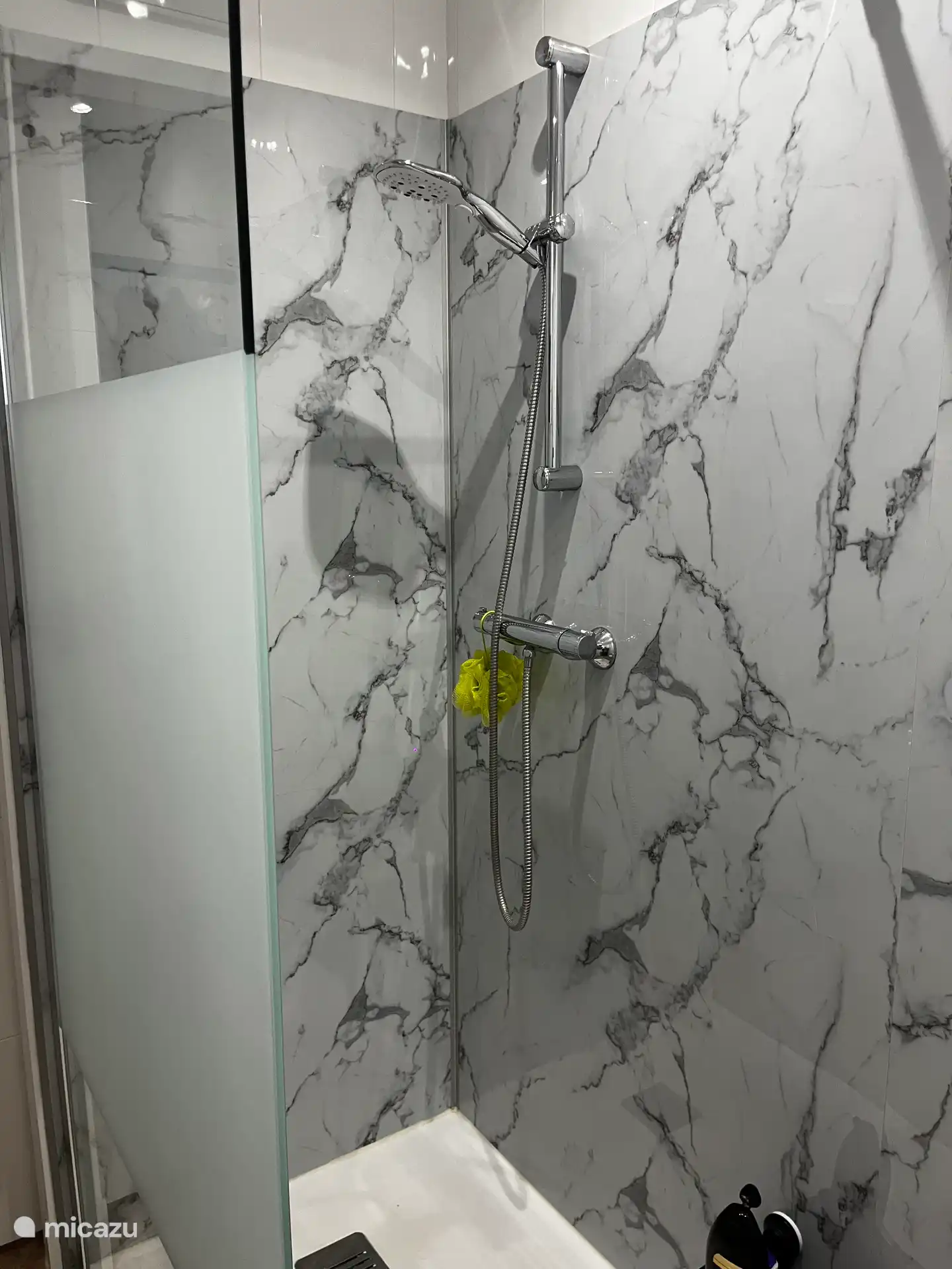 Walk-in shower ground floor. 