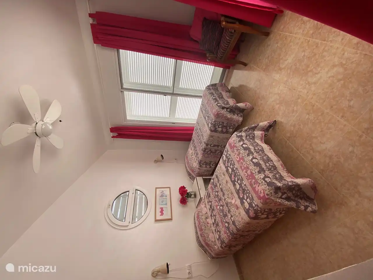 Bedroom 3, upstairs with air conditioning.