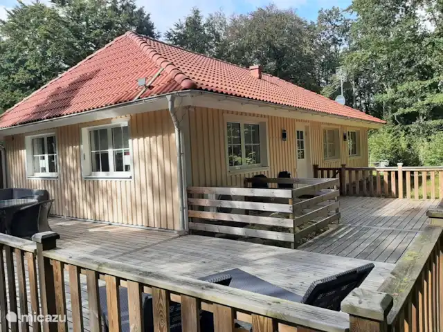 Location de Vacances Suède, Skåne, Västra Torup - Svenstorp, villa - Jacuzzi et sauna 'Karin's Stuga' Terrasse