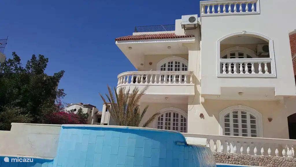 The house from the pool