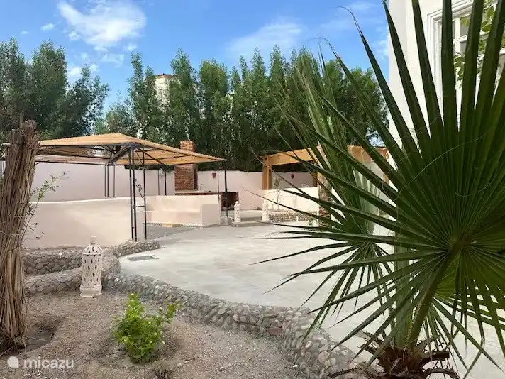 There are 2 pergolas at the rear of the villa.