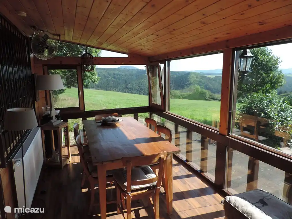 Dining area in the conservatory