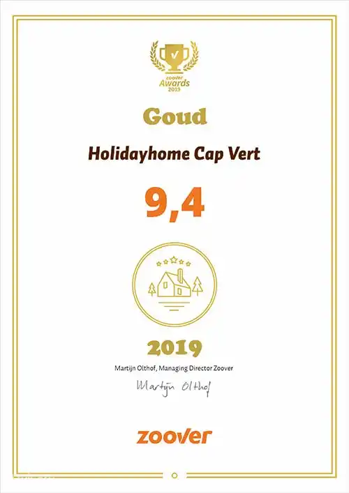 Gewinner des Zoover Gold Award 2019