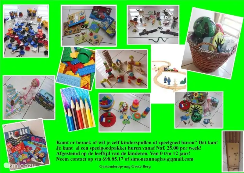 Il est possible pour votre enfant de réserver un paquet de jouets adapté à ses intérêts et à son âge, renseignez-vous sur les possibilités