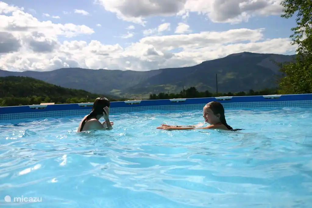 Heerlijk zwemmen met een prachtig uitzicht