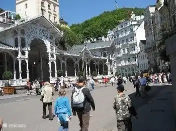 Karlovy Vary, eine schöne Stadt voller Geschichte und monumentalen Gebäuden. Entlang der berühmten Kolonnade können Sie das Heilwasser, in denen unterschiedliche Temperaturen von der U-Sprung durch Druck entsteht gehen und zu genießen. Hier Heilungskräfte gewährt.