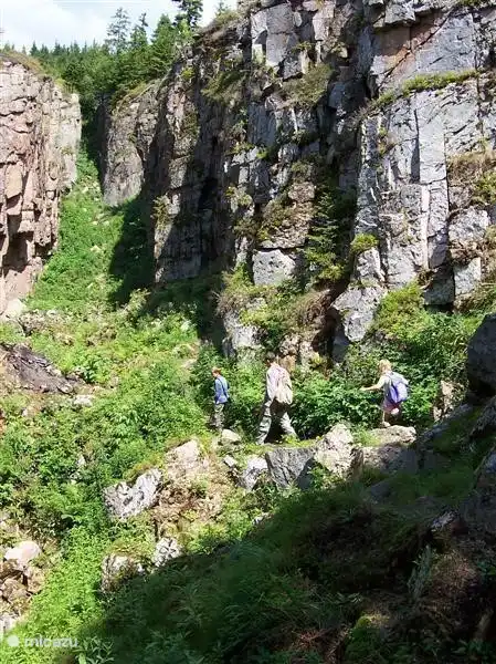 Eisspringe und Wolf Springe, wo man zum ewigen Schnee absteigen kann, die einst bei der Behandlung von Verletzungen der Bergarbeiter verwendet wurde.