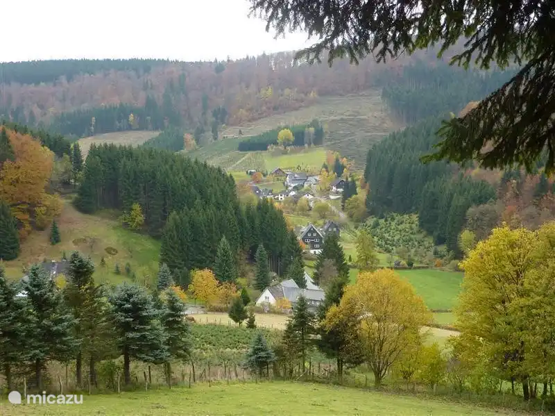 Wohnzimmer mit Garten / Terrasse