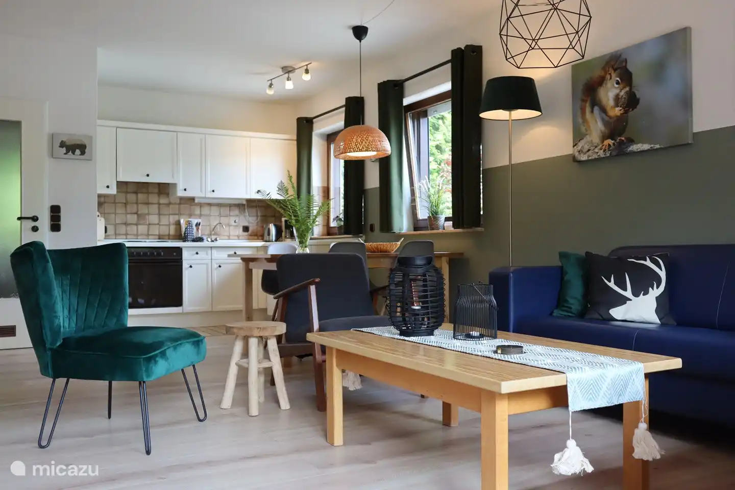 Stimmungsvolle Einrichtung, Wohnzimmer Apartment 5