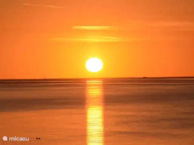 Grieta de Van Dam en Países Bajos, Frise, Oosterbierum - casa vacacional Desde Waddendijk tiene hermosas vistas de la reserva natural húmeda más grande de Europa occidental, el mar de Wadden.
