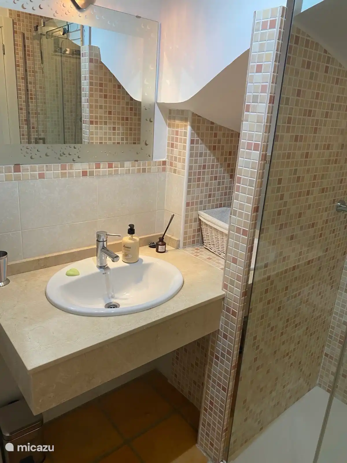 Badkamer met douche benedenverdieping