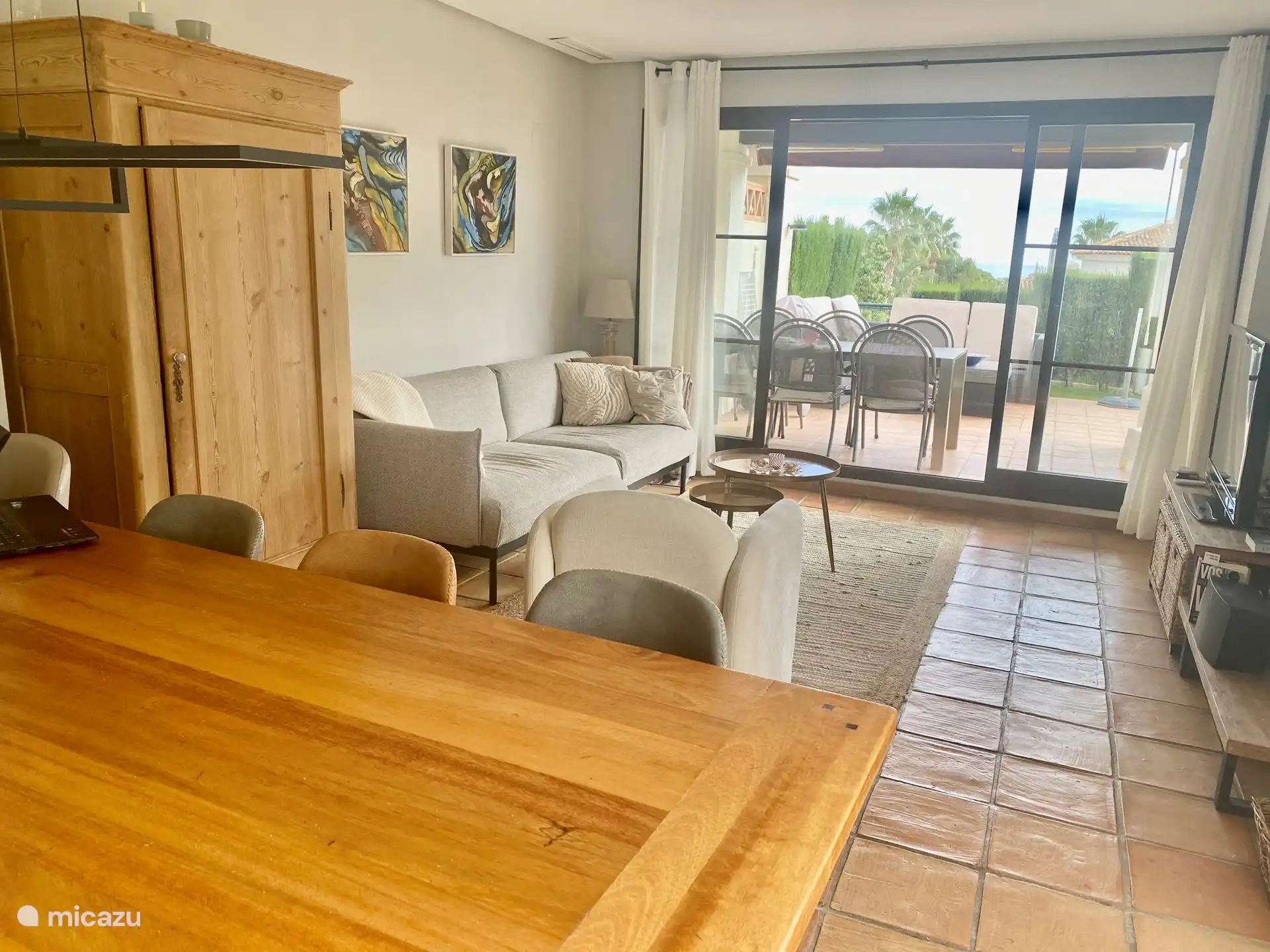 Villa Alegria, Costa Blanca, Finestrat Espagne - Séjour avec vue sur terrasse