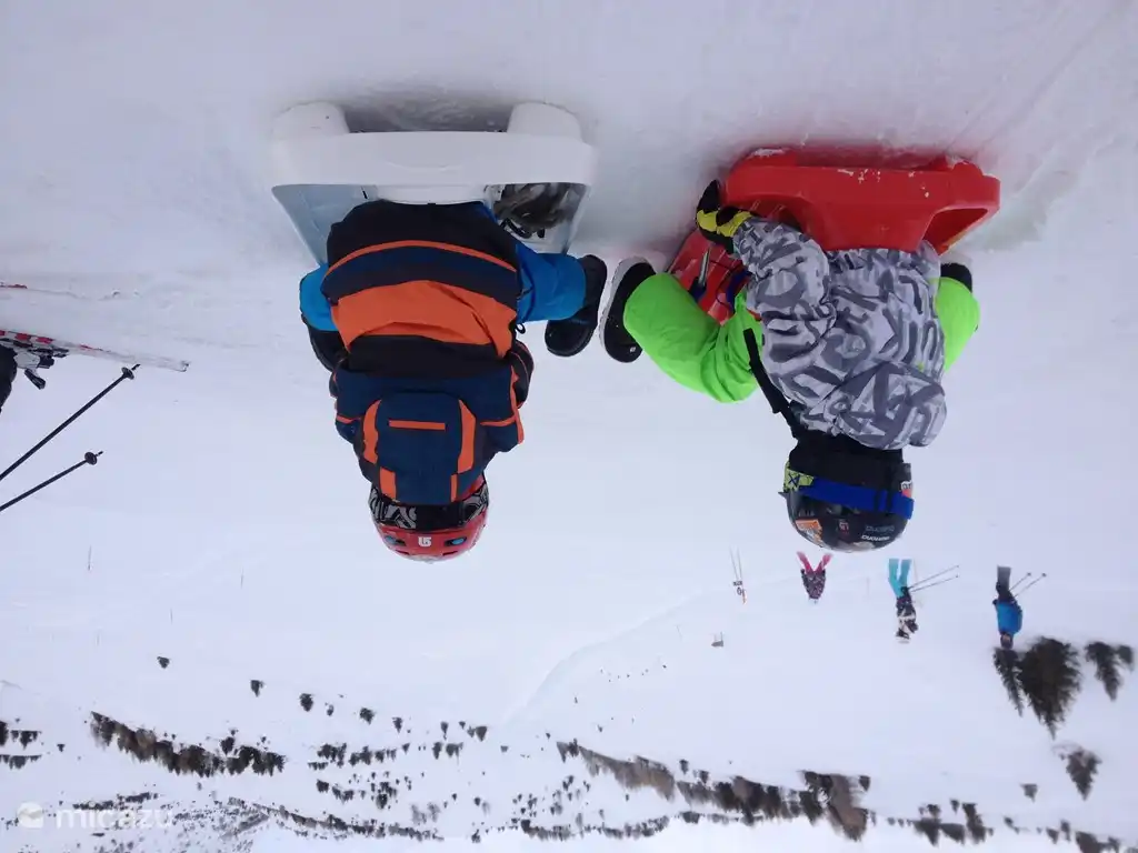 Schöne Schlittelbahn in Feldis