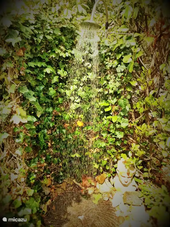 Genießen Sie nach dem Saunagang die Außendusche