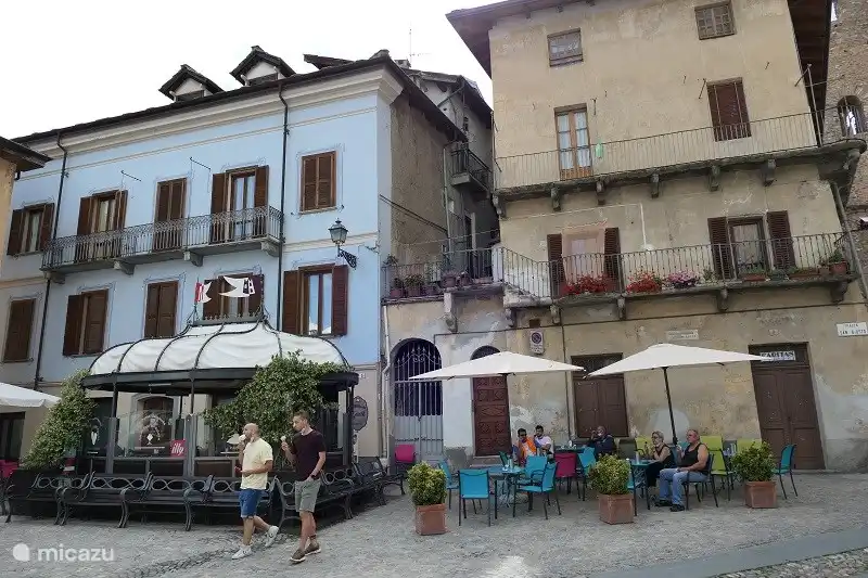 City center with terrace