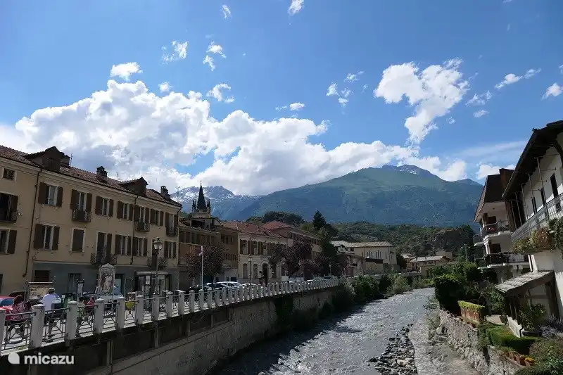 River flowing through the village