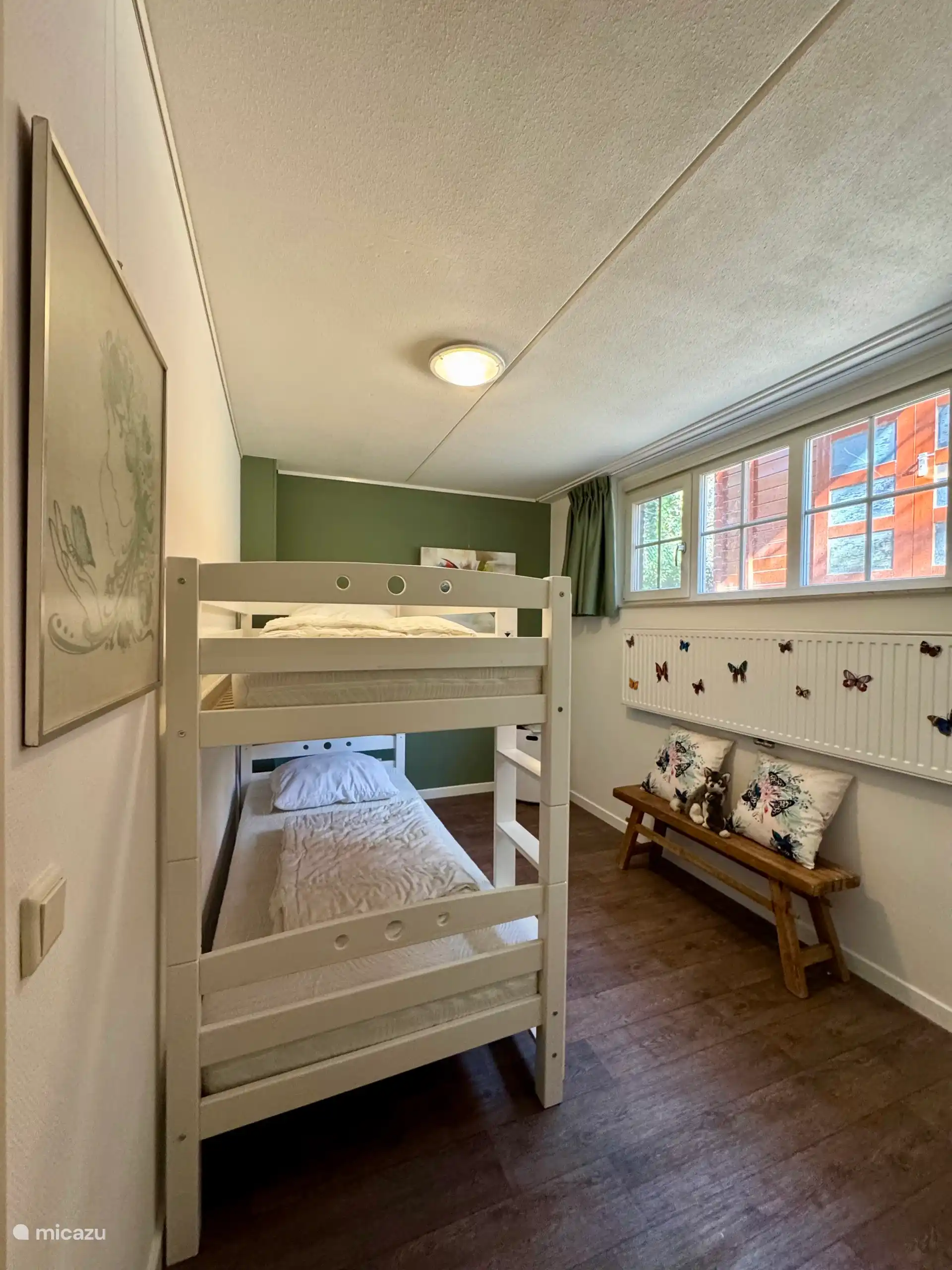 De vlinder slaapkamer.