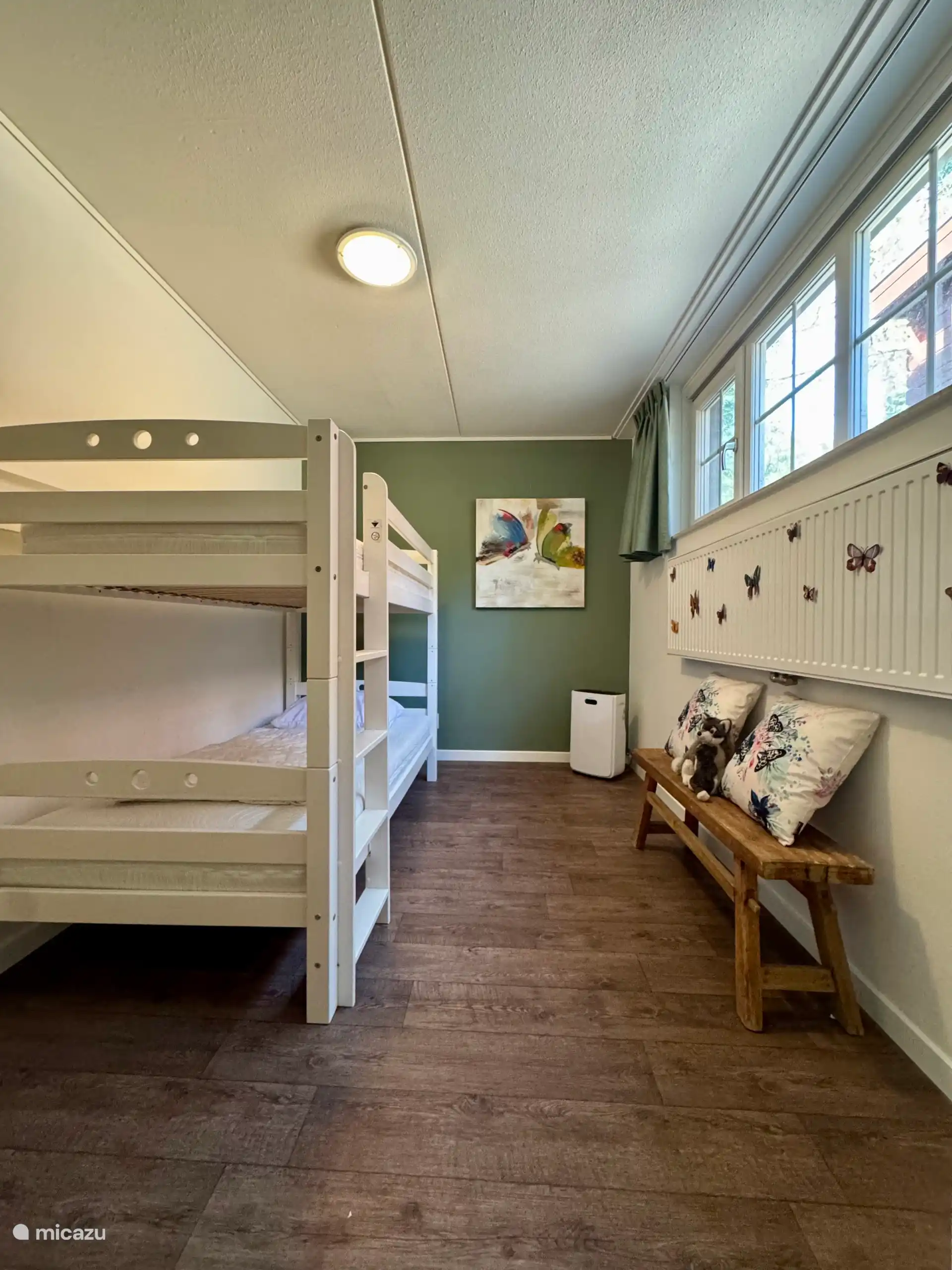 De vlinder slaapkamer.