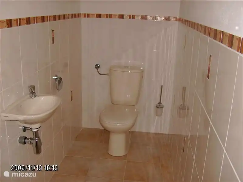 Het derde toilet op de begane grond bij de sauna.