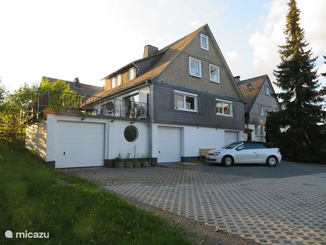 Het vakantiehuis vanuit een ander perspectief.