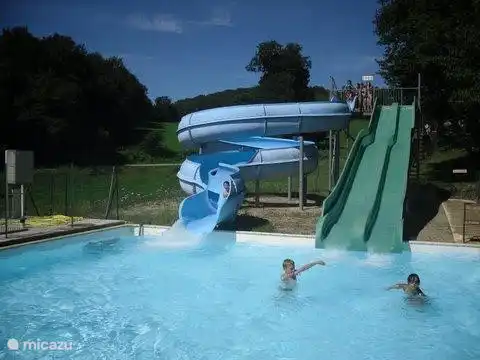 water slides at the lake (7 km)