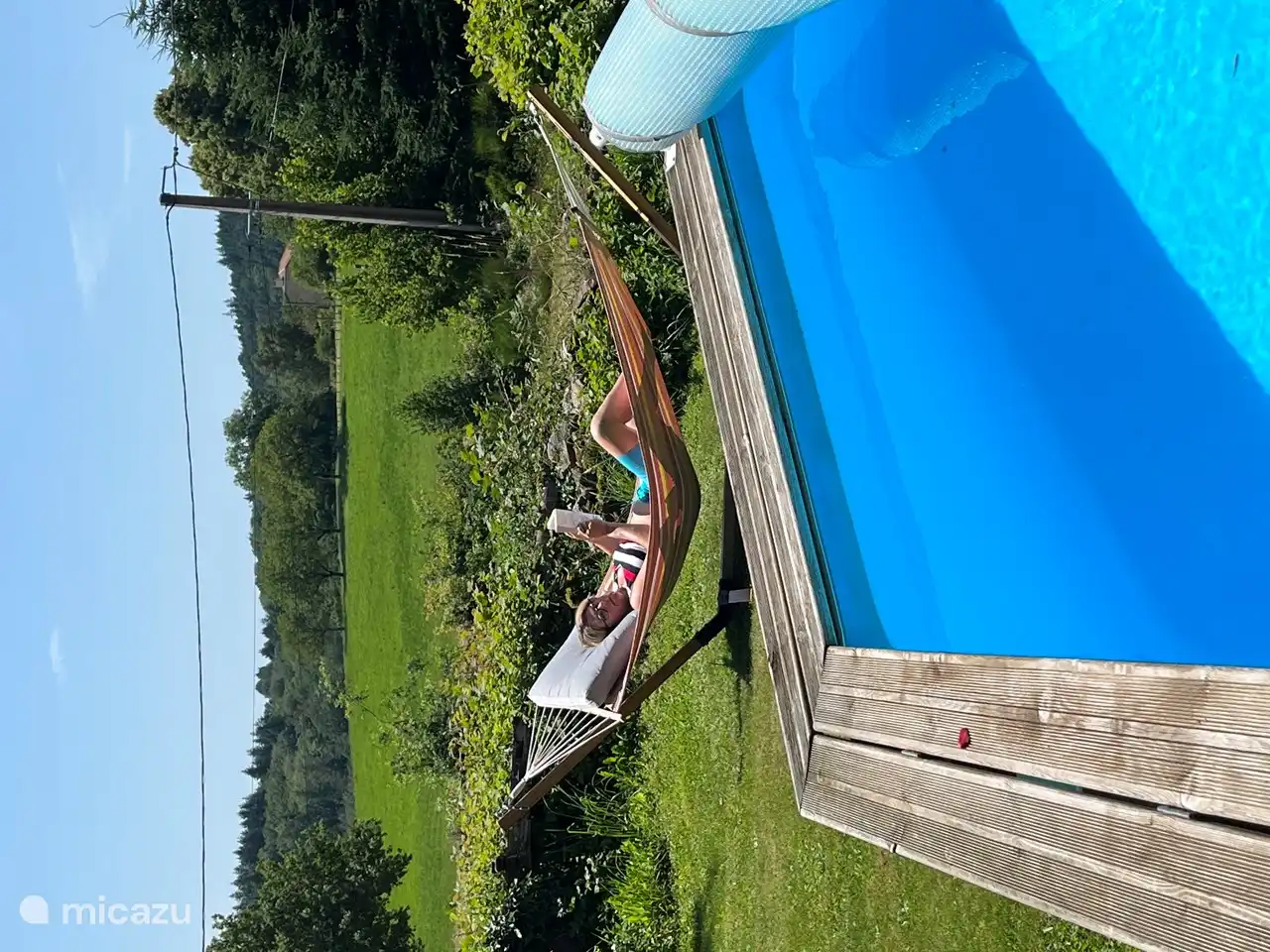 Sunbathing and relaxing