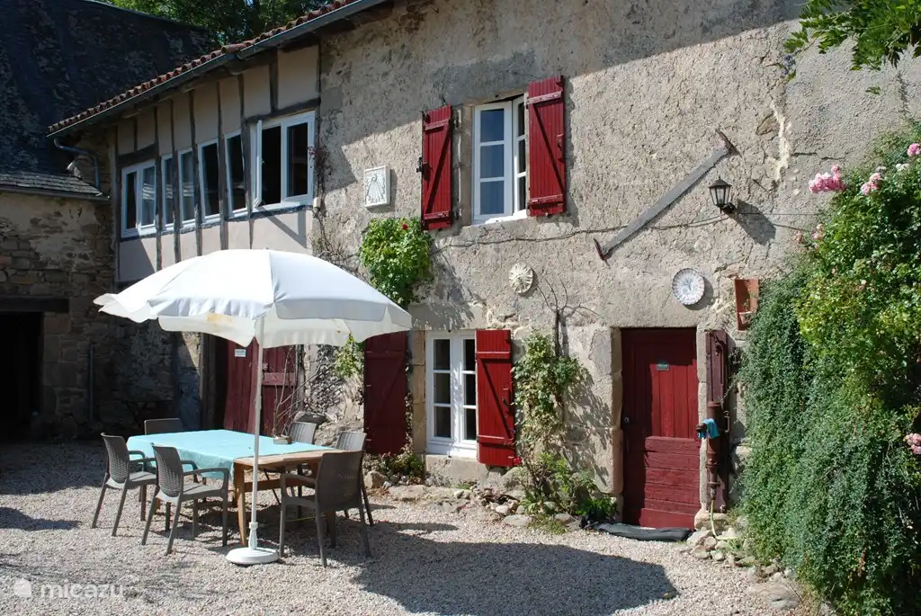 terrace in front of the house
