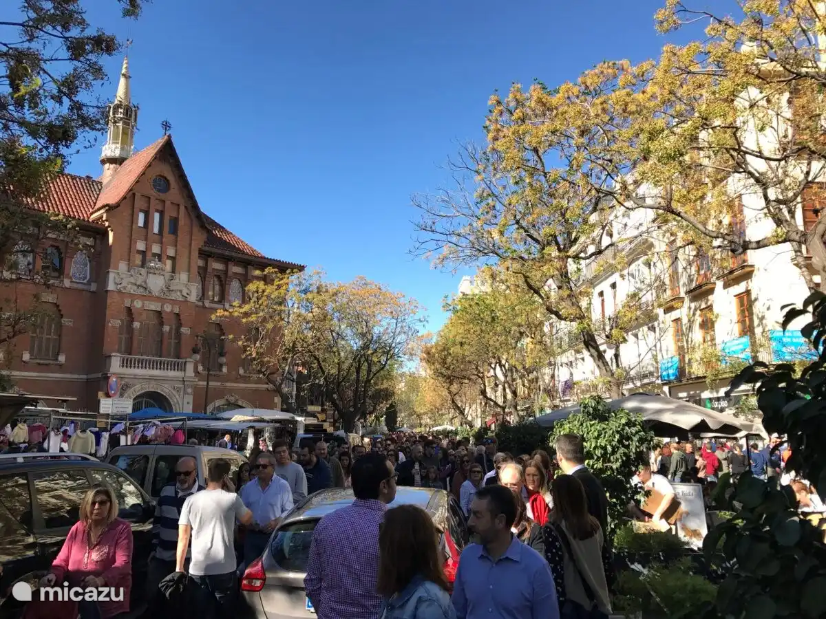 Erhalten Sie täglich frische Produkte in der überdachten Markthalle Mercado Central