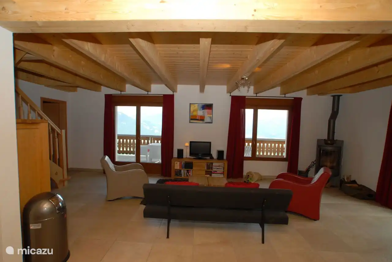 Living room with balcony