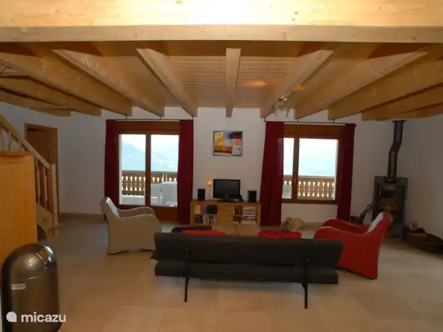 Chalet Panoramamix | Suisse, Valais, Torgon - chalet Salon avec balcon