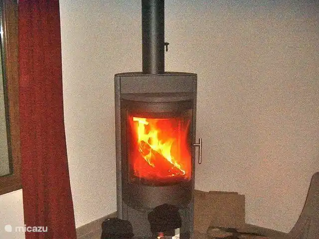 Cozy fireplace stove